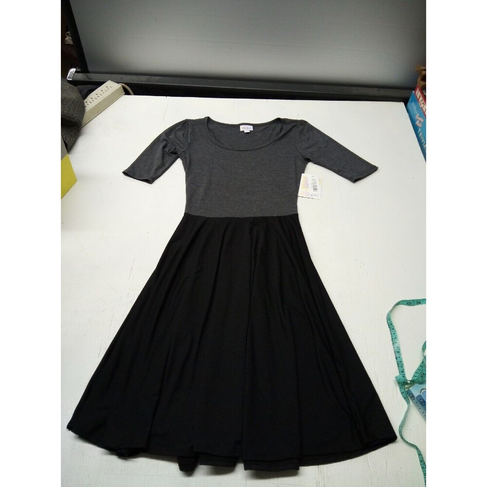 XS NICOLE LuLaRoe Dress Grey and Black Sizes NWT NEW
